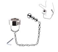 Men's Stainless Steel Gym Rings, Thin Weighted Rings-A359 (Deluxe Version)