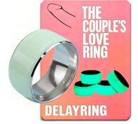 Men's Stainless Steel Ring Shining in the Dark | Portable Male Training Ring, Emitting Green Light, Size 22-24-26-28-30mm