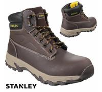 MENS STANLEY PRO SAFETY STEEL TOE CAP WORK APPRENTICE LEATHER BOOTS SHOES UK SZ