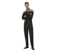 Mens Star Trek Voyager Command Uniform Fancy Dress Costume