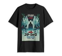 Men's Star Wars 40th Anniversary Japanese Poster T-Shirt, Black, XXL