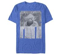 Men's Star Wars Yoda Words of Wisdom T-Shirt - Royal Blue Heather - La