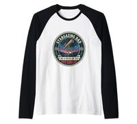 Mens Stargazing Dad Telescope Astronomy Night Sky Father's Day Raglan Baseball Tee