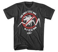 Men's Starship Troopers Mobile Infantry The Only Good Bug is Dead Adult T-Shirt Tee Black