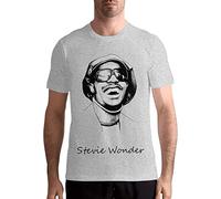 Mens Ste-Vie Won-Der Round Neck Pure Cotton Short Sleeve Comfortable Adult T-Shirt Top (Large)