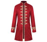 Men's Steampunk Coat, Gothic Jacket, Men's Long, Trendy Medieval Royal Trench Coat, Victorian Court Frock Coat, Elegant Uniform, Theatre Performance, Cosplay, Clothing, Halloween Costume