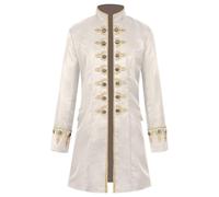 Men's Steampunk Coat, Gothic Jacket, Men's Long, Trendy Medieval Royal Trench Coat, Victorian Court Frock Coat, Elegant Uniform, Theatre Performance, Cosplay, Clothing, Halloween Costume