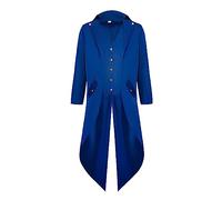 Men's Steampunk Jacket - Gothic Coat Men's Loose Fit Classic Red Medieval Tailcoat Embroidery Victorian Court Frock Coat Elegant Tuxedo Theatre Performance Pirate Clothing Halloween Costume