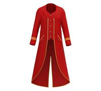 Men's Steampunk Tailcoat, Gothic Jacket, Men's Long, Classic Green Medieval Coat, Retro Victorian Court Frock Coat, Elegant Tuxedo Theatre Performance, Pirate Vampire Clothing, Halloween Costume