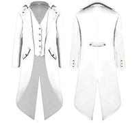 Men's Steampunk Tailcoat Vintage Coat Medieval Frock Coat Jacket Victorian Carnival Costume Cosplay Halloween Fashion Tuxedo Costume Festival Outfit