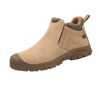 Mens Steel Toe Cap Trainers Anti Slip - Work Shoes For Work & Outdoor Safety Boots - Cowhide Welding Shoes Baotou Labor Shoes Anti Smashing Anti Piercing Welder Protective Shoes Wear Work Shoes