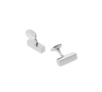Men's Sterling Silver Block Engravable Cufflinks - Savile Row Company