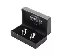 Men's Sterling Silver Initial Single Letter Cufflink - Savile Row Company