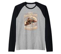 Mens Still Chugging Along After All These Years Grandpa Raglan Baseball Tee