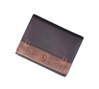Lakeland Leather Mens Tri-fold Stitch Detail Wallet in Brown