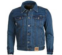 Duke Mens Denim Jacket Mid Length Multi Pocket Heavy Duty Casual Wear S-8XL