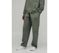 Men's Straight Fit Printed Jogger | Vintage Khaki | Size Large | BOOHOOMAN
