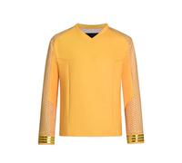 Mens Strange New Worlds Cosplay Costume Captain Pike Uniform Jacket Shirt (Yellow, XL)