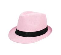 Men's Straw Hat Panama Fedora Style Foldable Wide Brim Sun Production Visors Summer Lightweight Breathable Outdoor Beach Gardening Adjustable Travel Hat