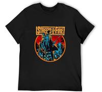 Men's Streets of Fire T Shirt A Rock N Roll Fable 80 Unisex 100% Cotton Black XXL