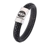 Men's Stretch Bracelet, Bangle, Personalised, Multi-Layer Bracelets for Engraving, Wrist Chain, Stainless Steel with Magnetic Clasp, Men's Gifts