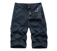 Mens Stretch Denim Chino Shorts Super Spandex Skinny Slim Summer Half Pant Cargo Jeans Bottom Straight-Fit Stretch Cargo Trouser Slacks Slim Fit Dress Pants Big and Tall Work Joggers （Dark Blue,34）