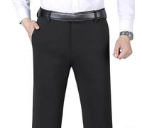 Men's Stretchy Formal Suit Trousers Thin Summer Work Pants