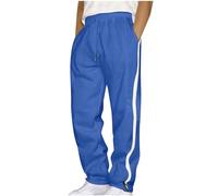 Mens Stripe Sweatpants Clearance UK Man Tracksuit Bottoms Lightweight Quick Dry Joggers Trousers Drawstring Lounge Pants Gym Jogger Pant Loose Fit Jogging Causal Running Workout Trouser with Pockets