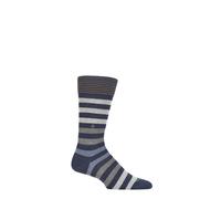Men's Striped Cotton Socks Burlington Blackpool in Various Colours - 1 Pair Pack