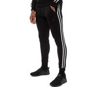 Mens Striped Tracksuit Joggers | Enzo Designer Menswear - Black / 2XL