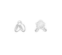mens stud earrings,Elegant Camellia Stud Earrings For Women Asymmetry Sterling Silver Earring Sweet Pearl Flower Jewelry