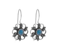 mens stud earrings,Exquisite Hollow Carved Inlaid Blue Turquoise Earrings Suitable for Women's Fashionable and Elegant Banquet Jewelry Gifts