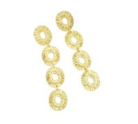 mens stud earrings,Golden/Silvery Hollow Flower Design Dangle Earrings Retro Hip Hop Style Alloy 14k Gold Plated Jewelry Female Gift