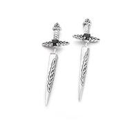 mens stud earrings,Rock Punk Sword Mens Stud Earrings Vintage Celtic Knot Tribal Amulet Earrings Gift for Him