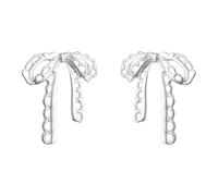 mens stud earrings,Sweet Romantic Lace Bow Knot Ear Stud Piercing Earrings For Women Girl Summer Fashion New Jewelry Gift Party Beach Vacation