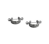 mens stud earrings,Vintage six character truth Earrings Trendy Men's Jewelry Personality Cold Thai Silver Earring Boy's Literary Earrings