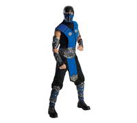 Mens Sub-Zero Costume Mortal Kombat Martial Arts Assassin Adult Fancy Dress