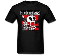 Men's Subhumans Custom Cool Tee Shirts -XL Black