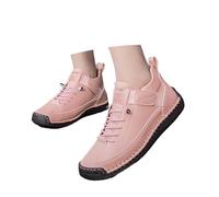 Men's Suede Lace-Up Flat Shoes, Casual Low-Top with Rubber Outsole | suede upper, contrast hand-stitching, lace-up closure, elastic strap detail, flat rubber outsole, pull tab, casual everyday