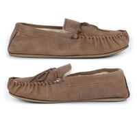 Mens Suede Slippers Mens Outdoor Sole Slippers Size 6 Boys Slipper Size 14 Moccasins Wool Mix Slipper Moccasin Moccasins Thermal Real Suede Upper Outdoor Sole Wool Mix Sizes 6-14 Camel 8 UK