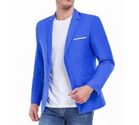 Men's Suit Blazer Casual Coats Lightweight Party Jackets Groomsmen Sports Coat Two Button Tuxedo Suits, Jacket Royal Blue, L