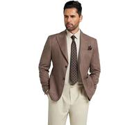 Mens Suit Blazer Slim Fit Sport Jackets for Men Formal Men Sport Coat 2 Button Peak Lapel Blazers for Men Prom Tuxedo Jacket, Khaki, XL