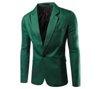 Mens Suit Jackets Smart Casual Suit Jackets For Men Slim Fit Jacket Coats Solid Color Green Blazers With Flap Pocket Blazer Lightweight Long Sleeves Suits Blazer For Walking Business Tuxedos