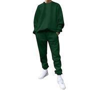 Men's Suit Outdoor Sport Suit Solid Color Full Set Leisure Jogging Set Casual Crew Neck Sweatshirt And Pants Tracksuit Unisex Suit