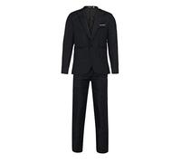 Men's Suit Set - Slim Fit Business Suit 1-Button Suit Jacket with Suit Trousers, Men's Suit One Button Business Wedding Suit for Men Solid Jacket Coat and Trousers Concise Jackets Suit Jackets, black,