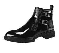 Men's Suit Shoes, Shiny Leather Boots for Short Boots, High Leather Shoes for Foreign Trade, Screw Lock Shoes, 2026 Business Shoes, black, 12.5 UK