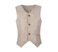 Men's Suit, Steampunk Paisley Suit Vest, Men's Slim Fit, Gothic Costume Vest, Black Medieval Suit Vest, Victorian Court Gilet, Halloween Costume, Western Costume Vests for Men