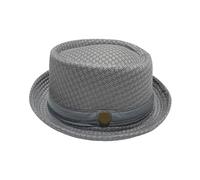 Men's Summer Breathable Mesh Pork Pie Porkpie Hat, Lightweight Packable Crushable UV Sun Protection Beach Outdoor Travel Jazz Cap, Vintage Classic Unisex Bowler Hat Perfect for Holiday & Party UK