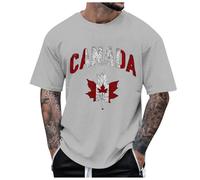 Men's Summer Canada Tee Shirts for Men Canada 51St State Cute Casual Gym Tops 2025 Canadian T Shirts Loose Fit Going Out Graphic Vintage Tshirt Trendy Canada is Not for Sale Mens Grey