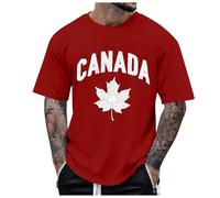 Men's Summer Canada Tee Shirts for Men Canada 51St State Cute Casual Gym Tops 2025 Canadian T Shirts Loose Fit Going Out Graphic Vintage Tshirt Trendy Canada is Not for Sale Mens Red